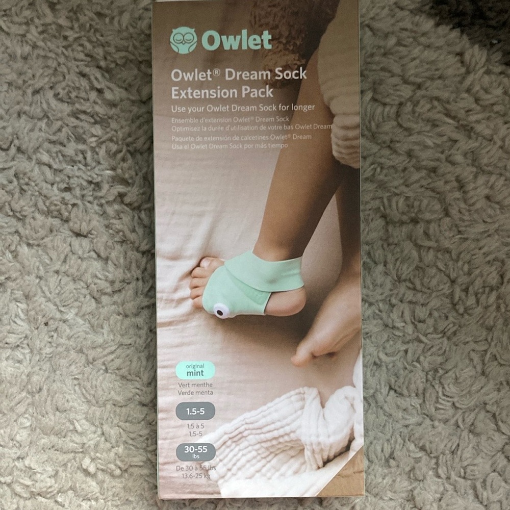 Owlet Dream Sock Extension Pack - Mint